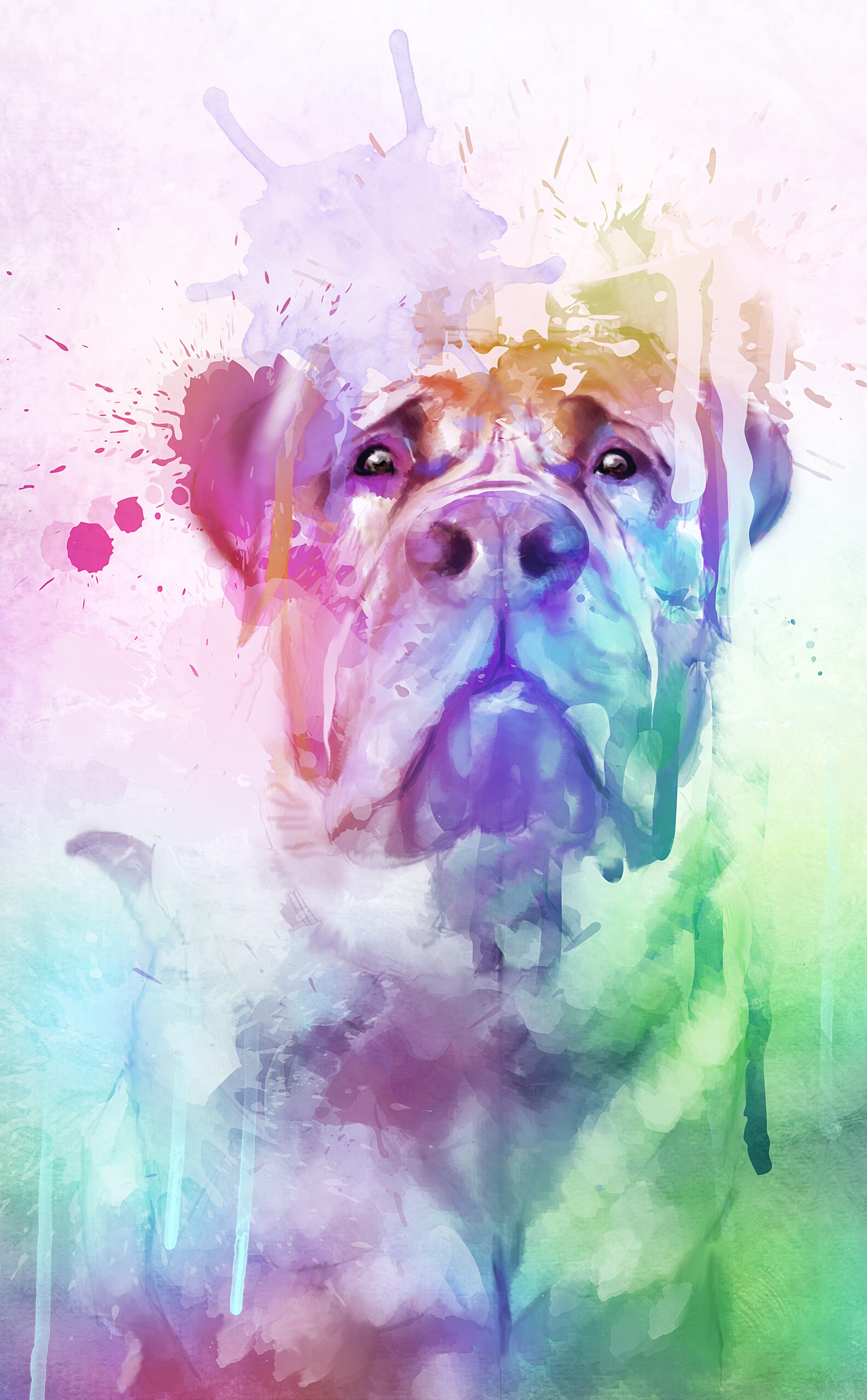 Dog-portrait-mix-colors